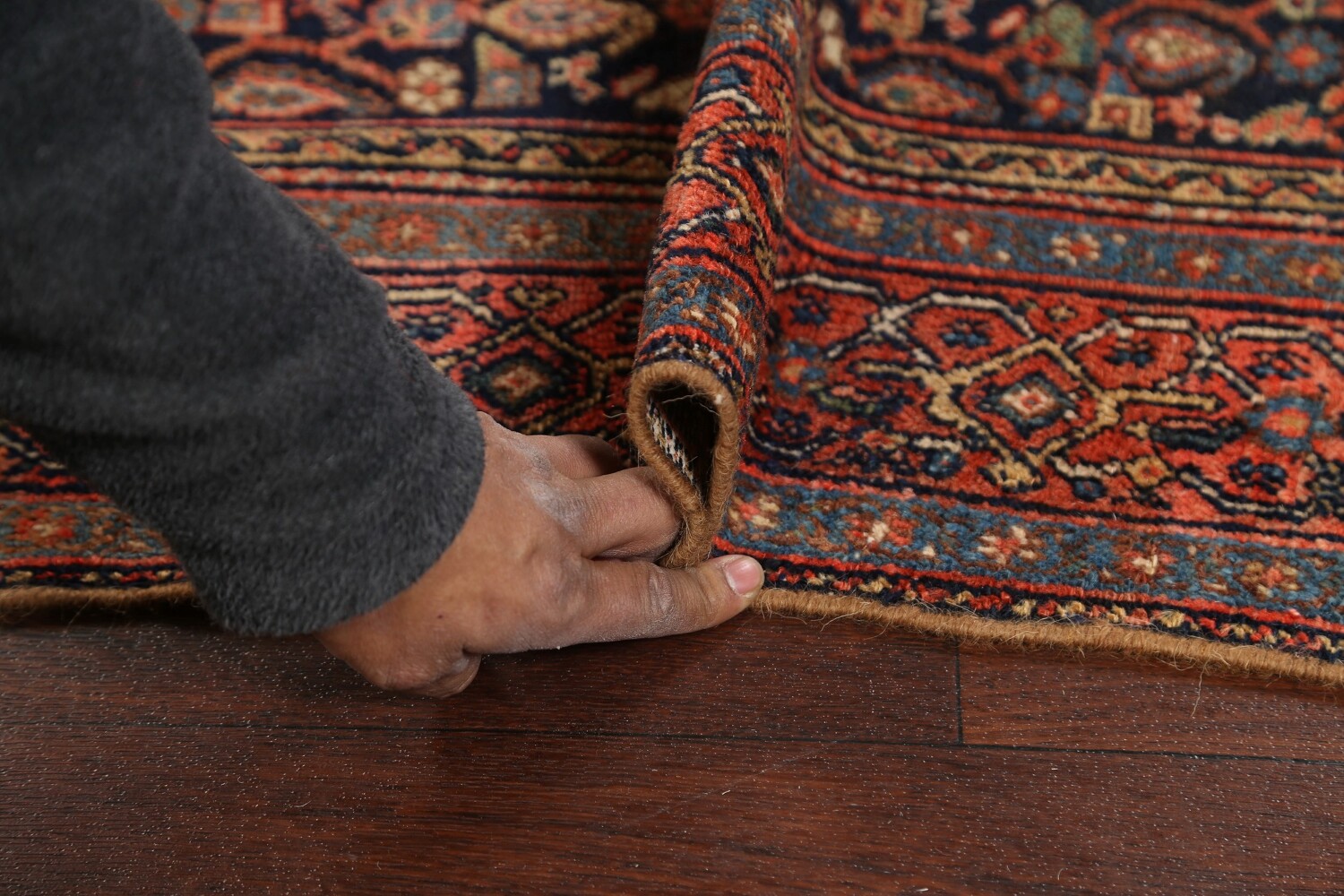 Pre-1900 Antique Vegetable Dye Senneh Persian Area Rug 4x6