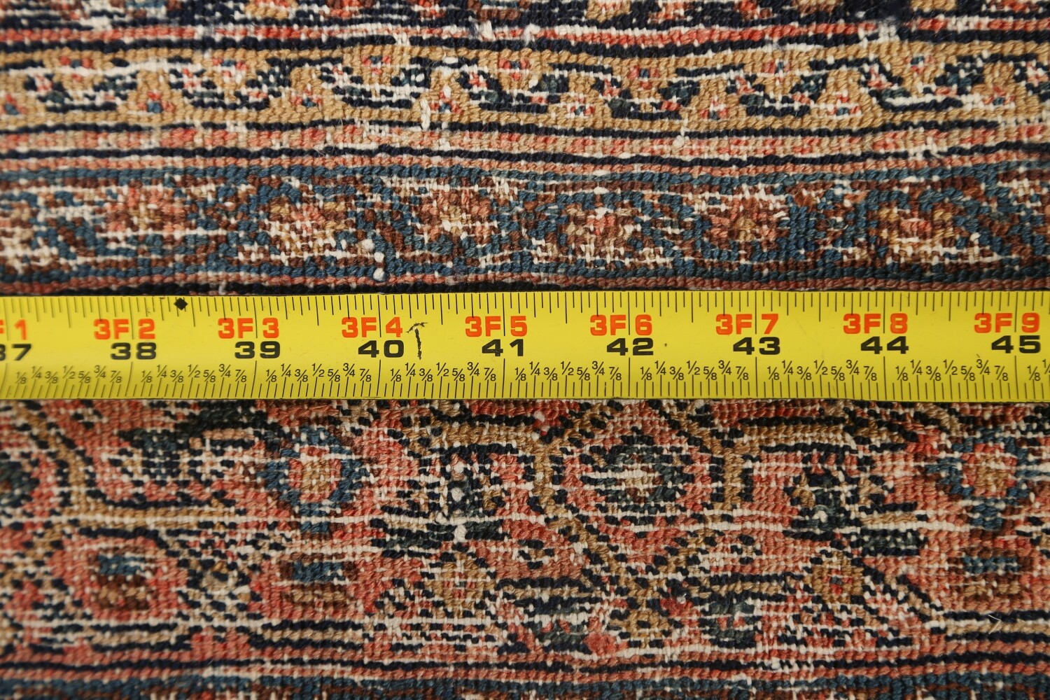 Pre-1900 Antique Vegetable Dye Senneh Persian Area Rug 4x6