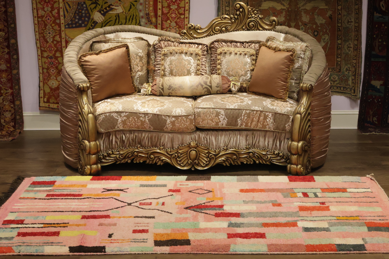 Tribal Moroccan Oriental Area Rug 5x8