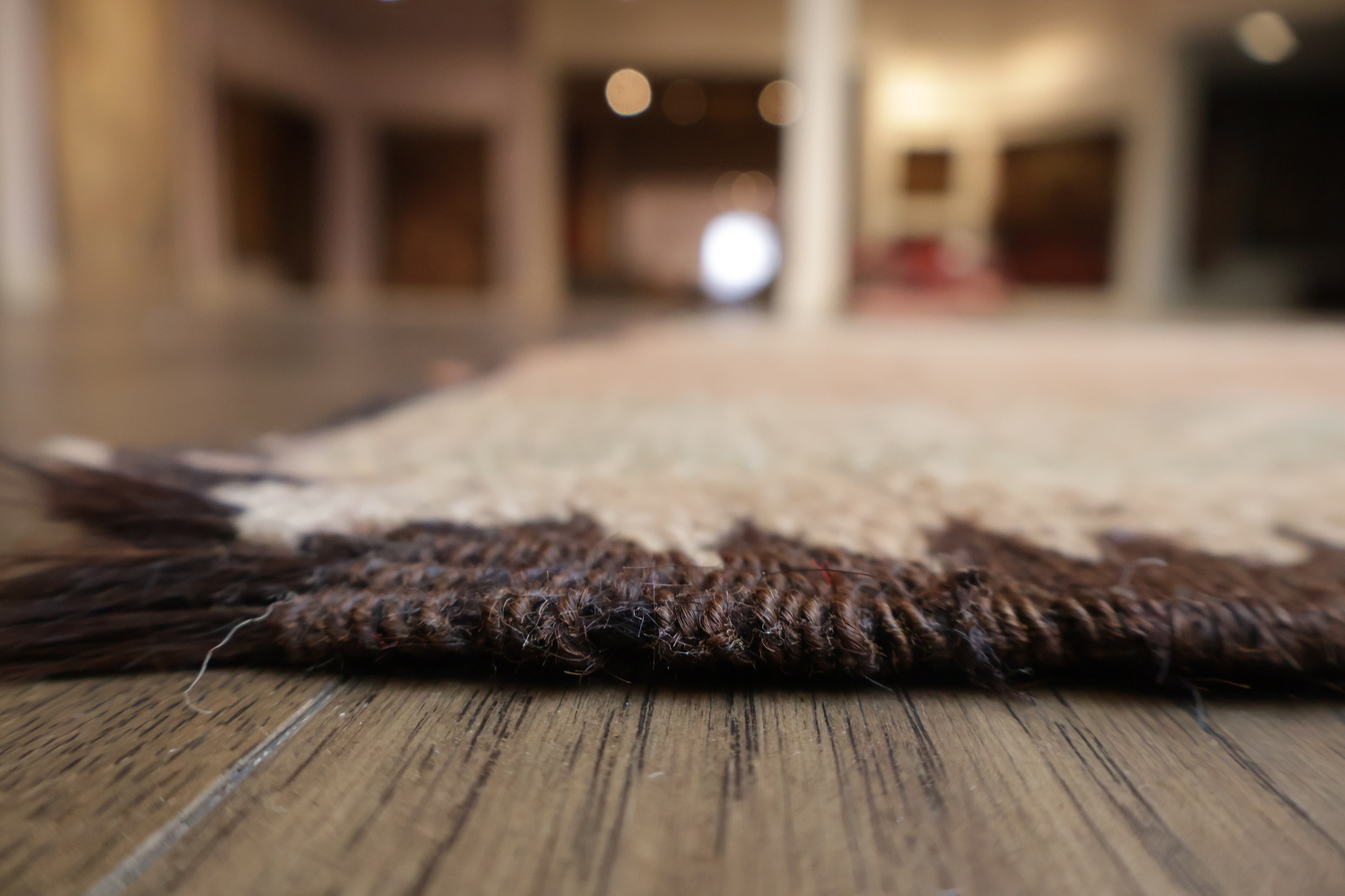 Antique Faded Moroccan Peach Runner Rug for Hallways or Entrances 4x13