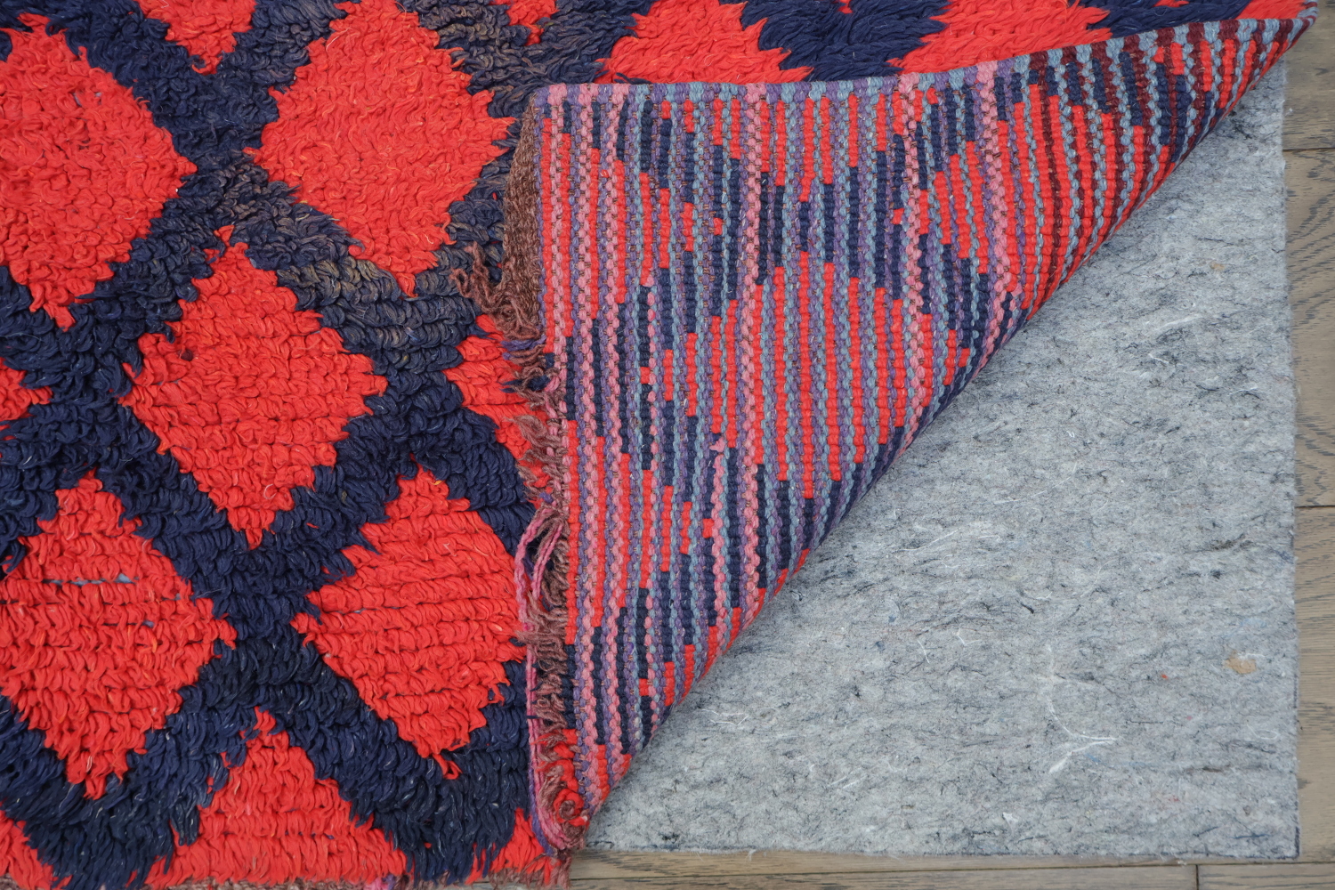 Checkered Tribal Moroccan Oriental Area Rug 3x6