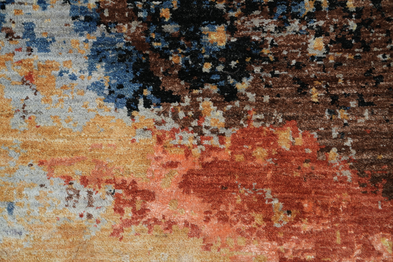 Vegetable Dye Contemporary Abstract Oriental Area Rug 6x9