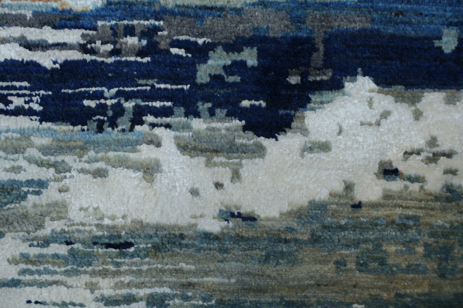 Vegetable Dye Contemporary Abstract Oriental Area Rug 6x9