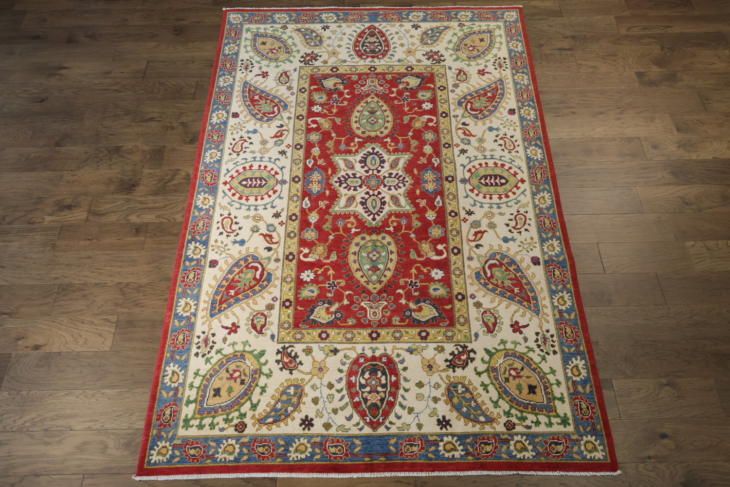 Floral Kazak Oriental Area Rug 6x9