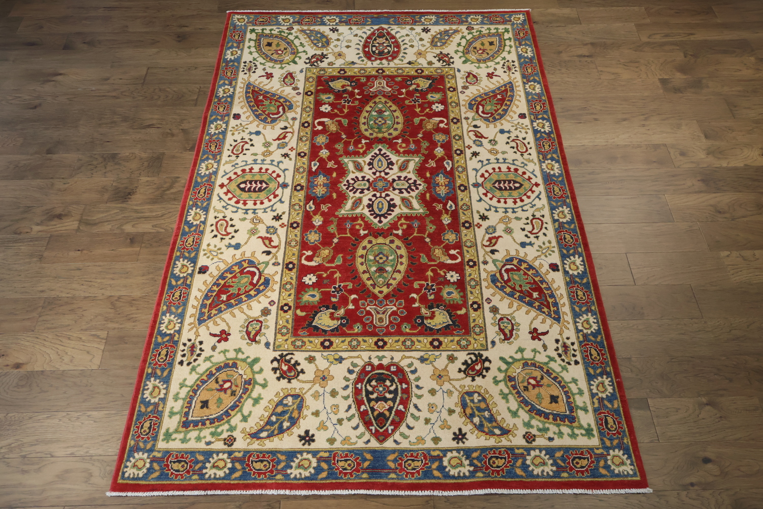 Floral Kazak Oriental Area Rug 6x9