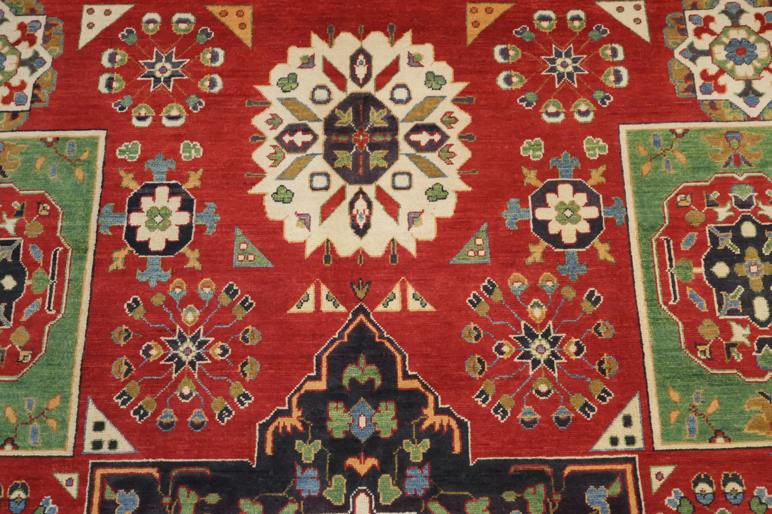 Geometric Kazak Oriental Area Rug 6x10