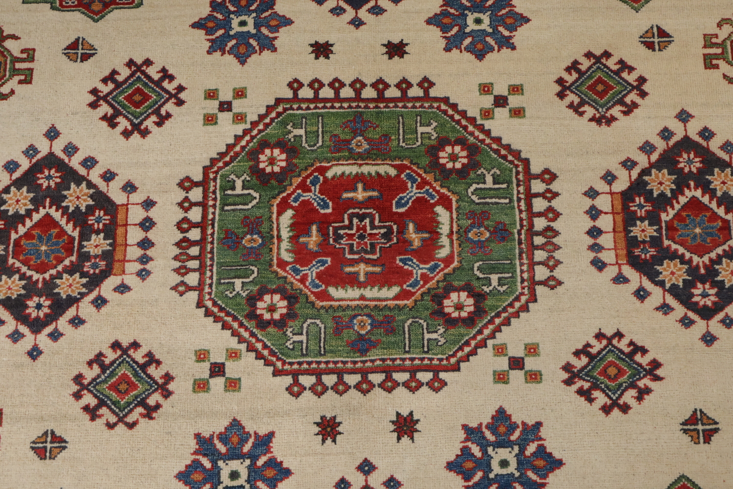 Geometric Kazak Oriental Area Rug 7x10