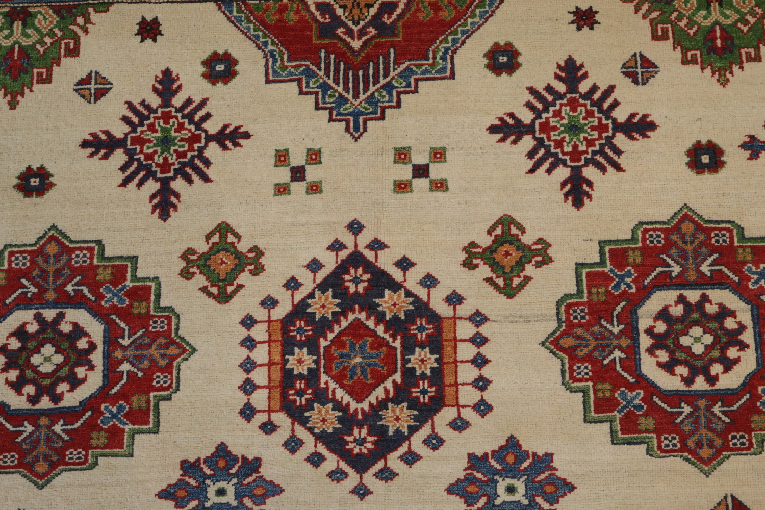 Geometric Kazak Oriental Area Rug 7x10
