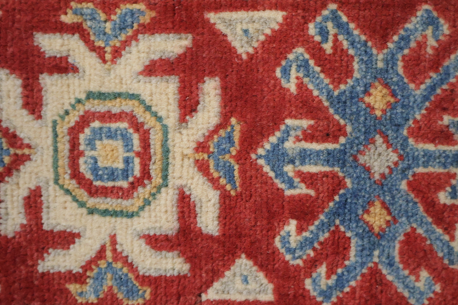 Geometric Kazak Oriental Area Rug 6x10