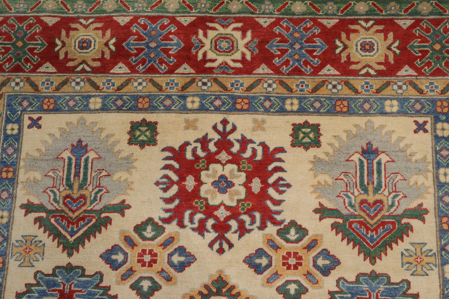 Geometric Kazak Oriental Area Rug 6x10