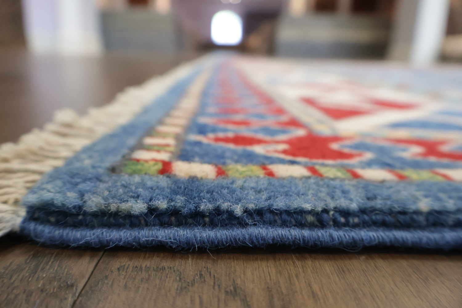 Geometric Kazak Oriental Area Rug 7x10