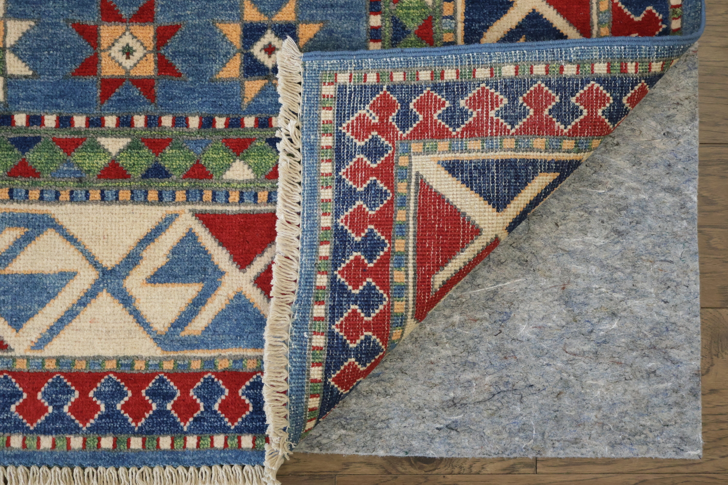 Geometric Kazak Oriental Area Rug 7x10