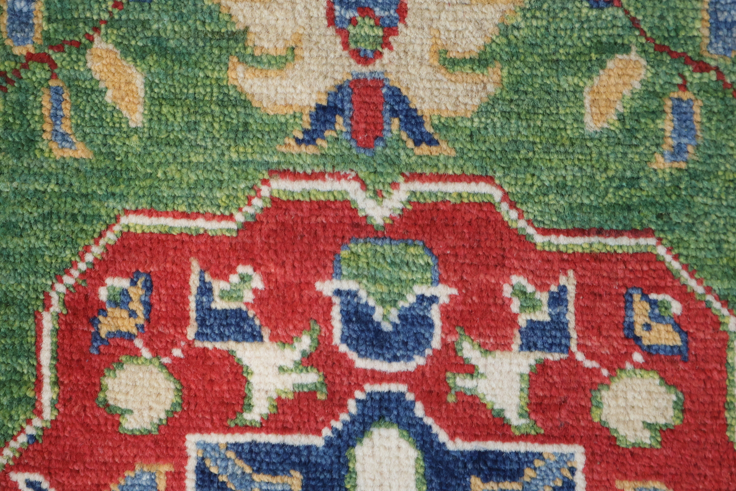 Geometric Kazak Oriental Area Rug 7x10