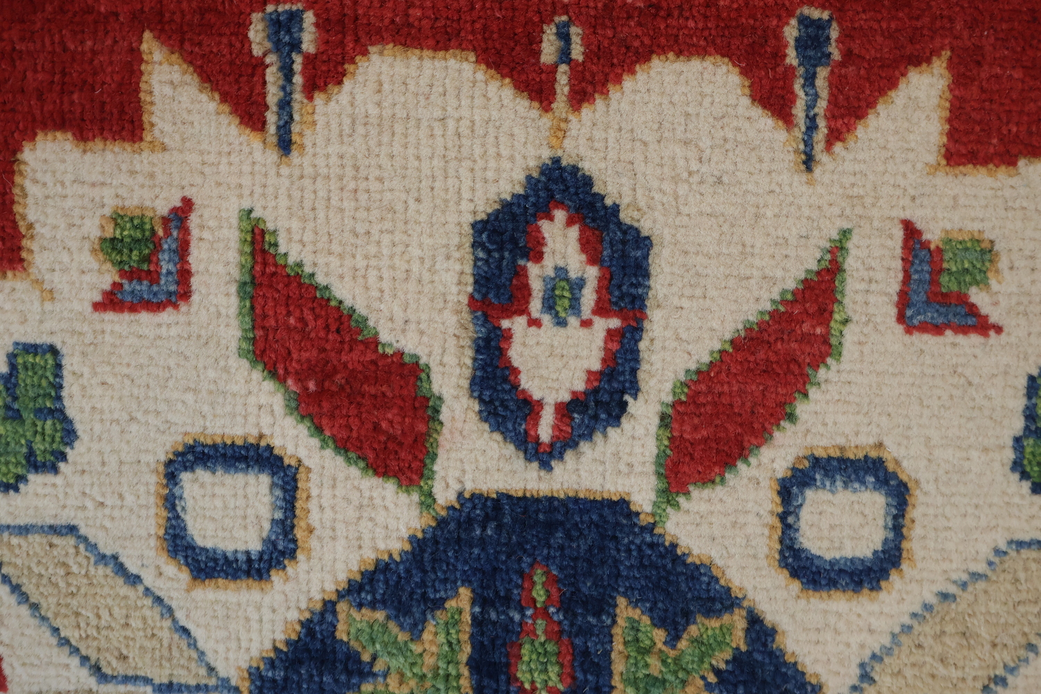 Geometric Kazak Oriental Area Rug 7x10