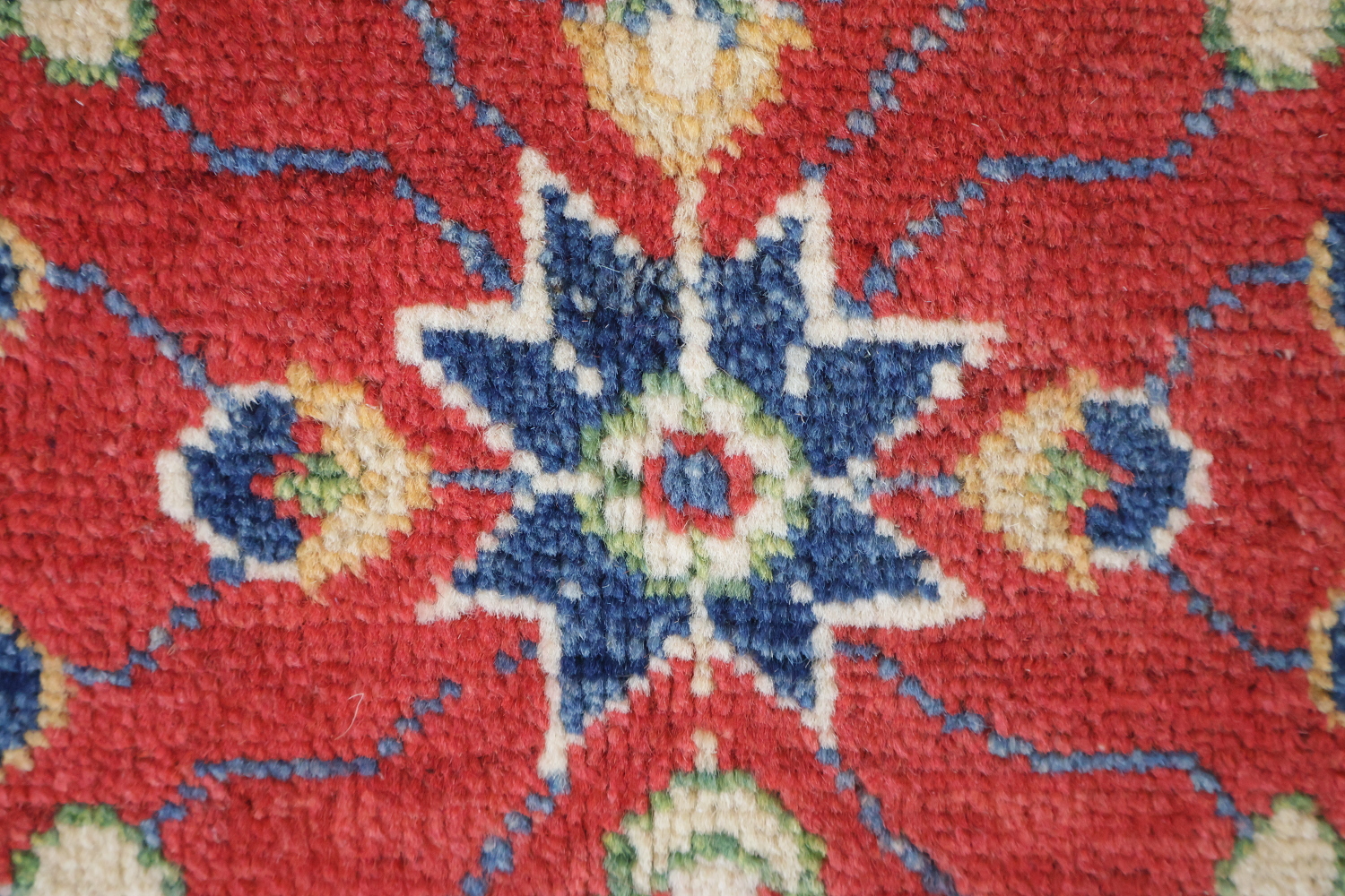 Geometric Kazak Oriental Area Rug 7x10