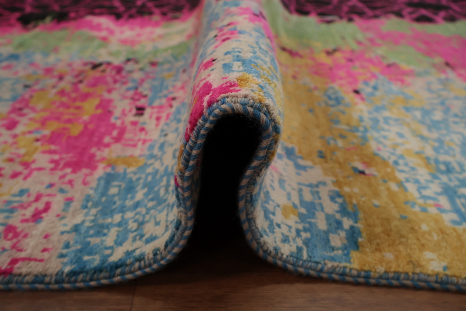 Abstract Patterned Rug in Bold and Bright Colors 8x10