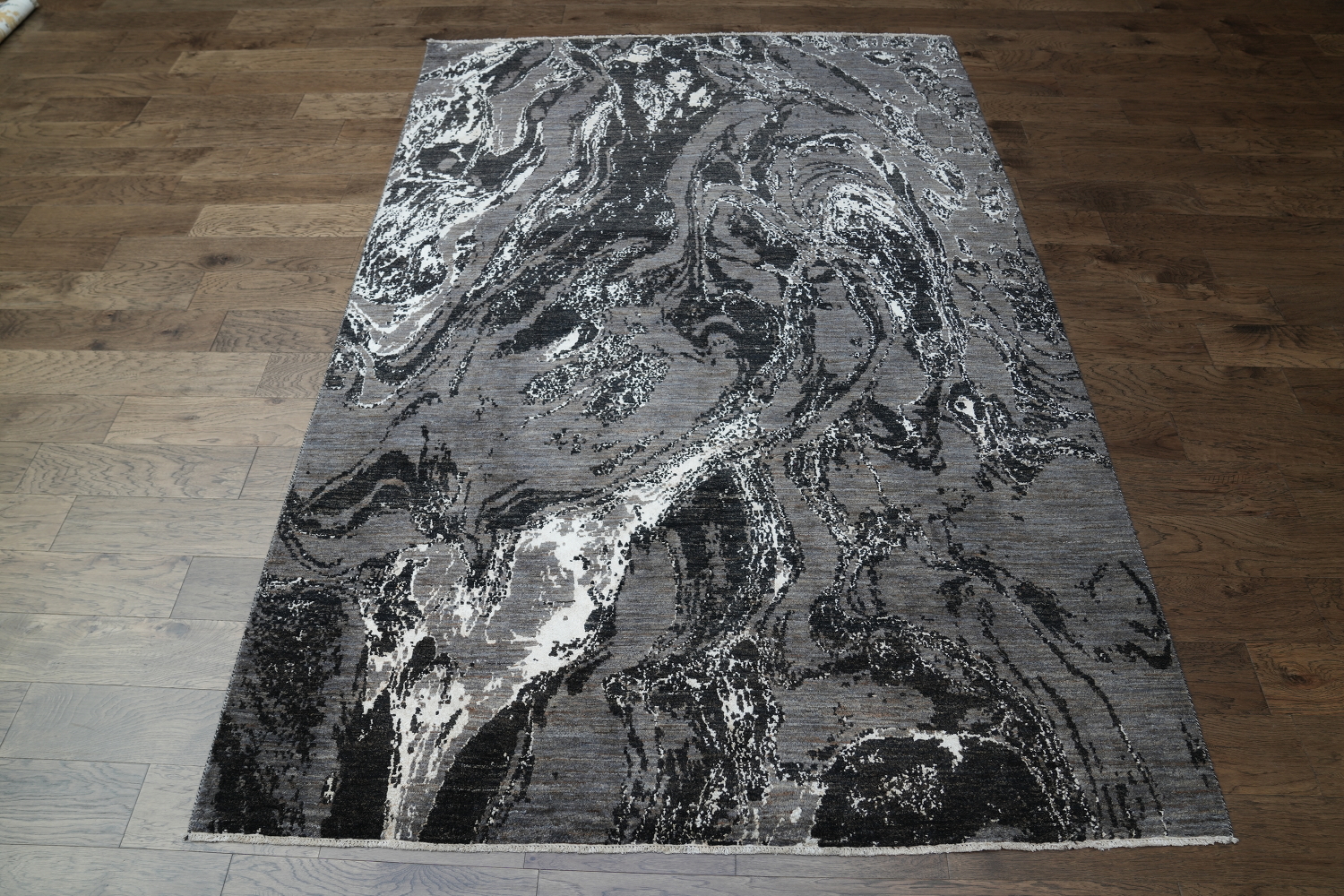 Vegetable Dye Contemporary Abstract Oriental Area Rug 7x10