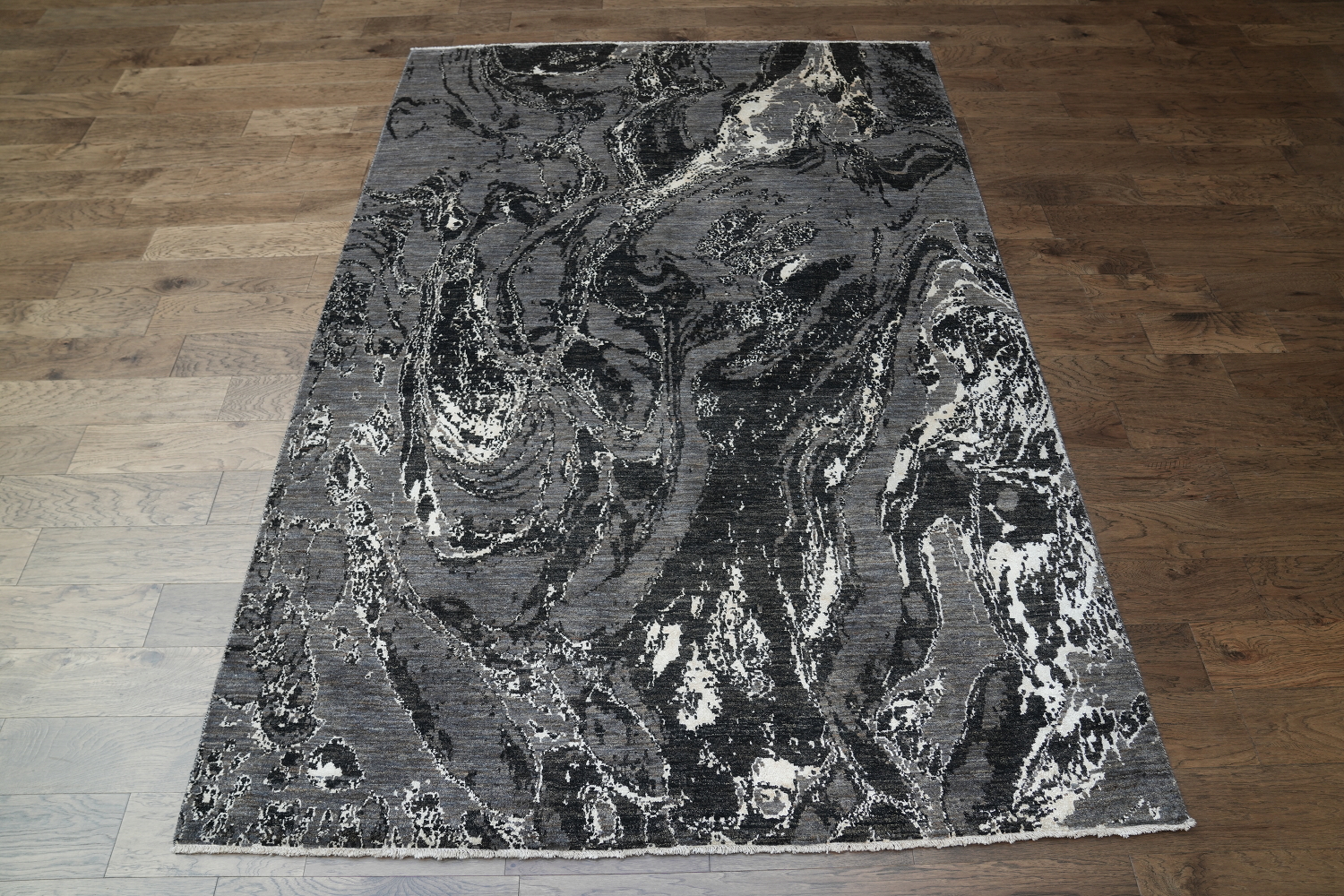Vegetable Dye Contemporary Abstract Oriental Area Rug 7x10