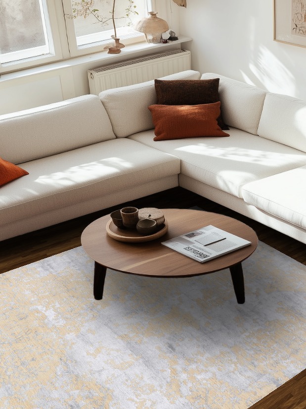 Vegetable Dye Distressed Versace Oriental Area Rug 6x9