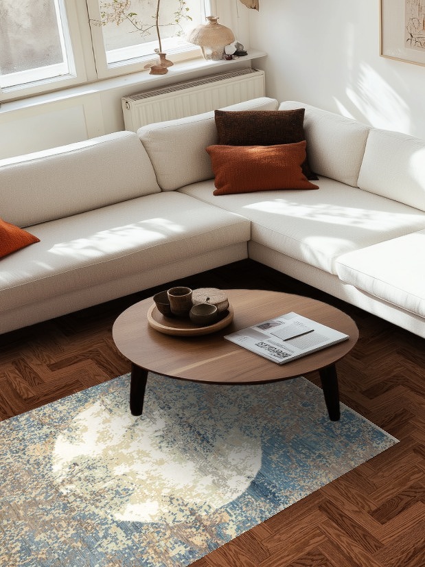 Artistic Modern Abstract Oriental Area Rug 4x6