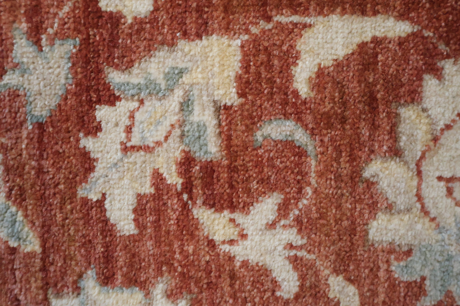 Traditional Rust and Ivory Peshawar Runner 3x10 ft
