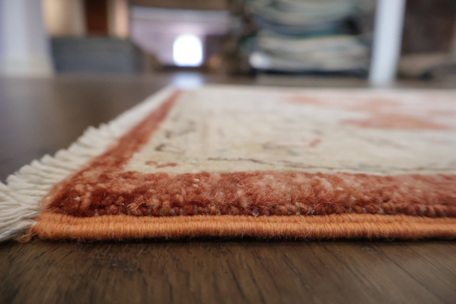 Traditional Rust and Ivory Peshawar Runner 3x10 ft