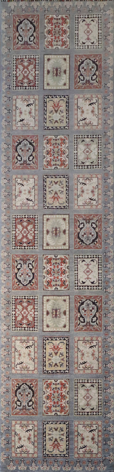 Garden Design Kazak Oriental Runner Rug 3x11
