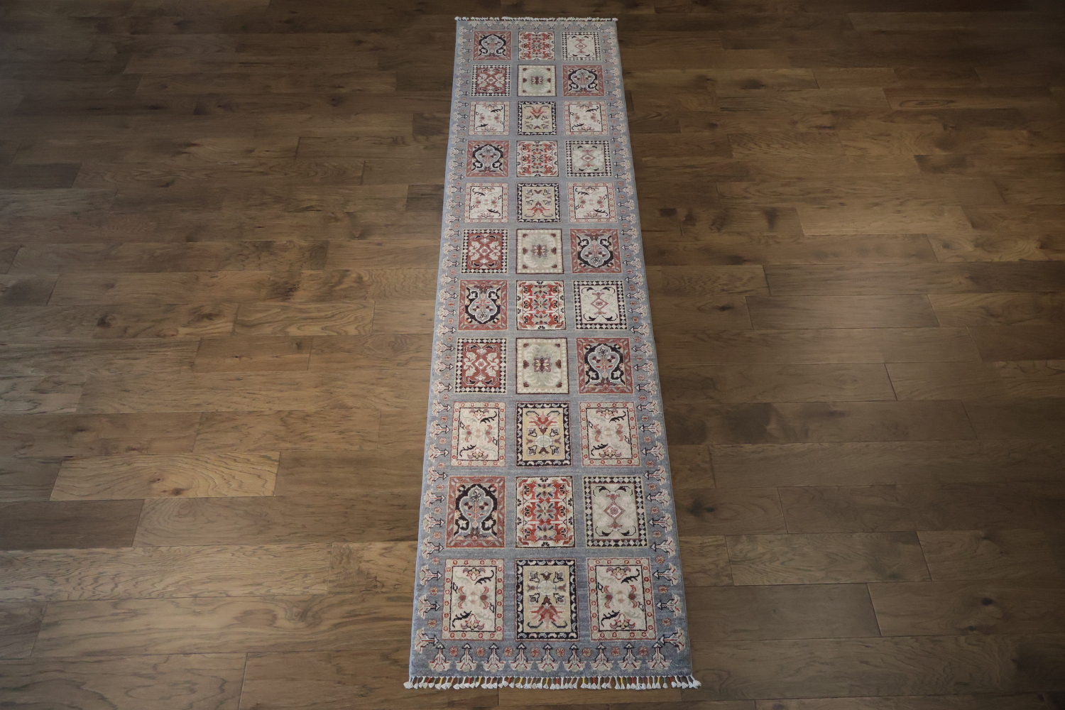 Garden Design Kazak Oriental Runner Rug 3x11