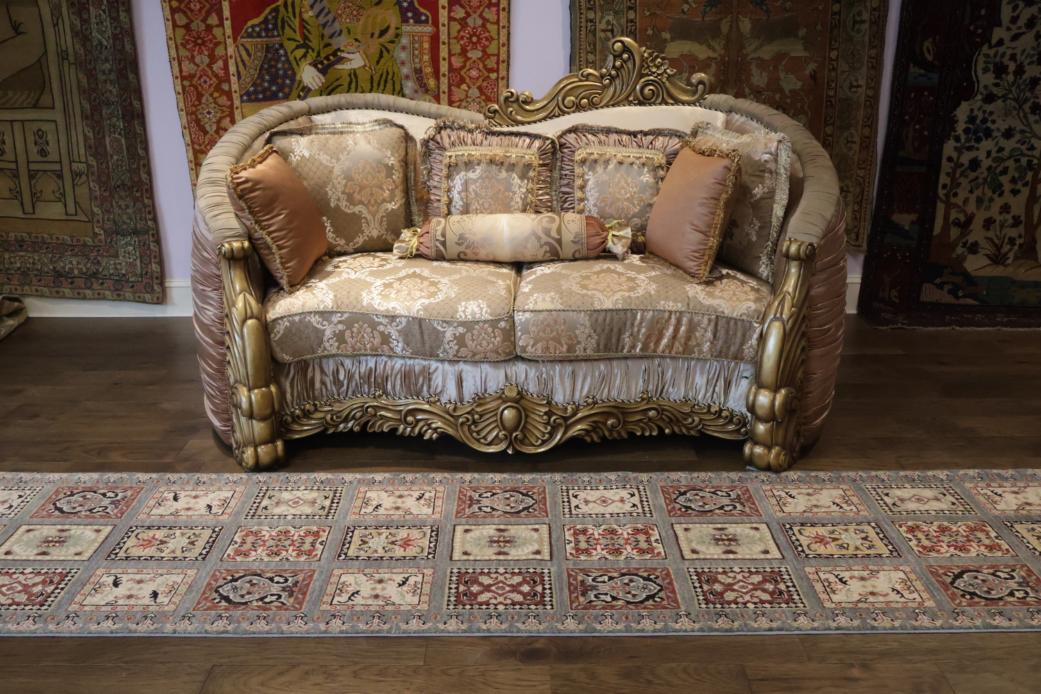 Garden Design Kazak Oriental Runner Rug 3x11