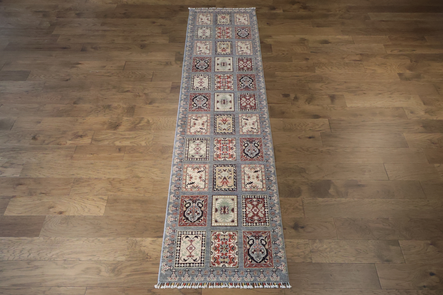 Garden Design Kazak Oriental Runner Rug 3x11