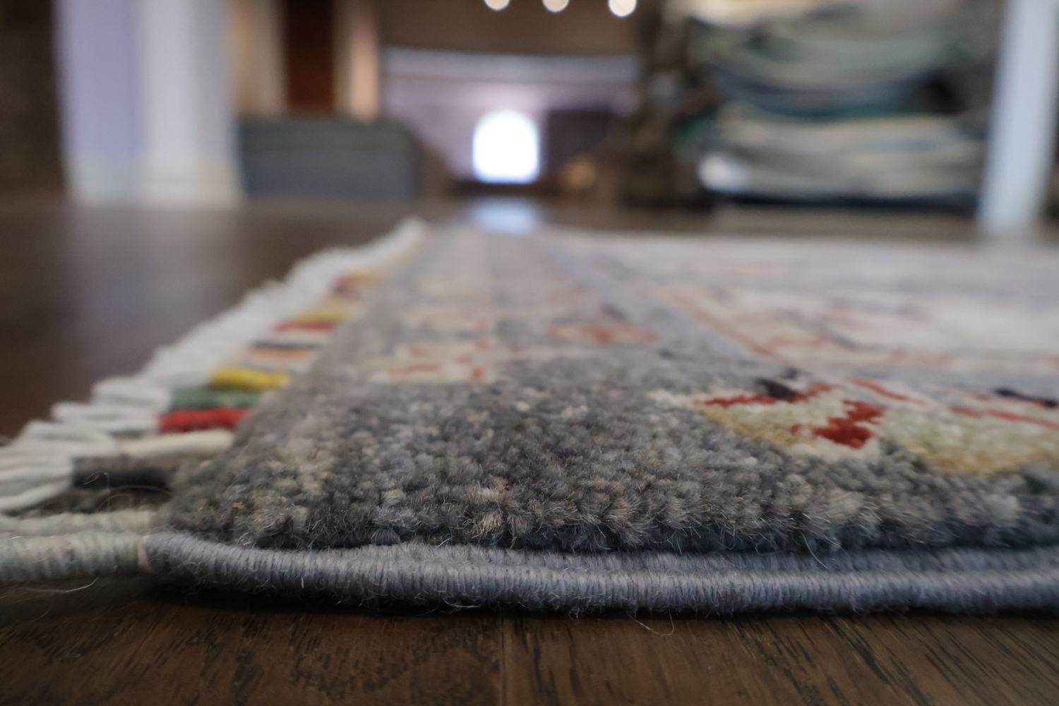Garden Design Kazak Oriental Runner Rug 3x11