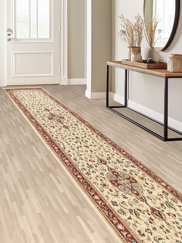Vegetable Dye Floral Ziegler Oriental Runner Rug 3x20