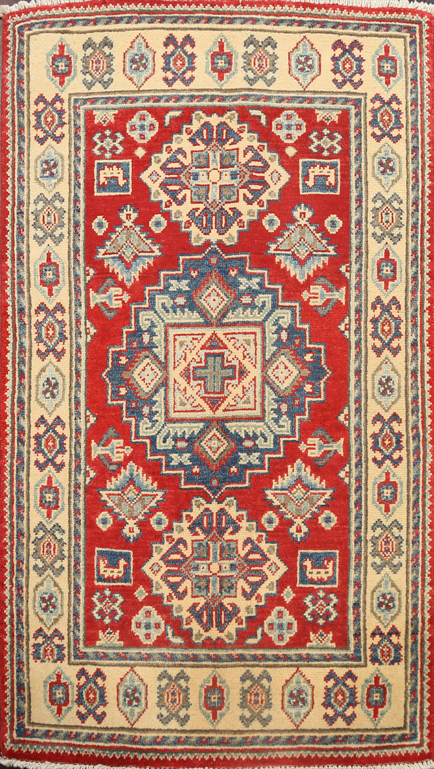 Rugsource Geometric Kazak Oriental Area Rug 4x5