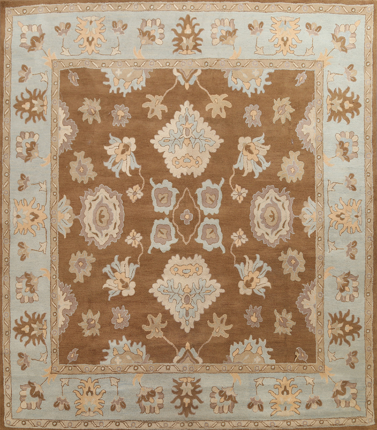 Floral Square Rug 12x12