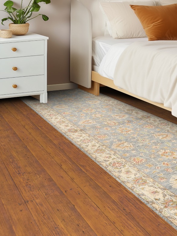 Vegetable Dye Peshawar Chobi Oriental Runner Rug 3x10