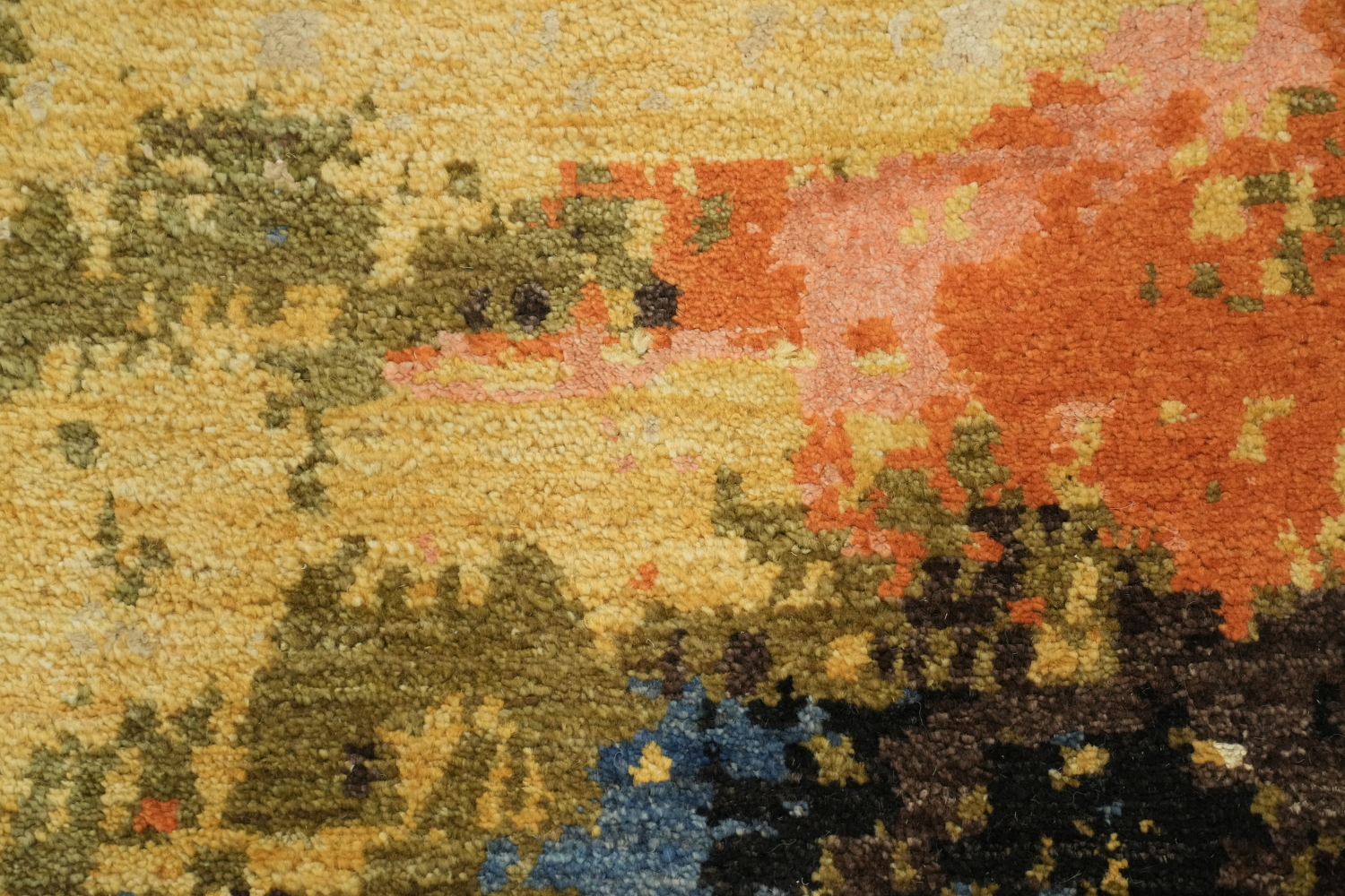 Vegetable Dye Modern Abstract Oriental Area Rug 4x7