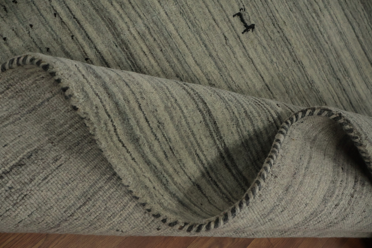 Tribal Gabbeh Area Rug 8x11 Offering Subtle Texture with Elegant Design