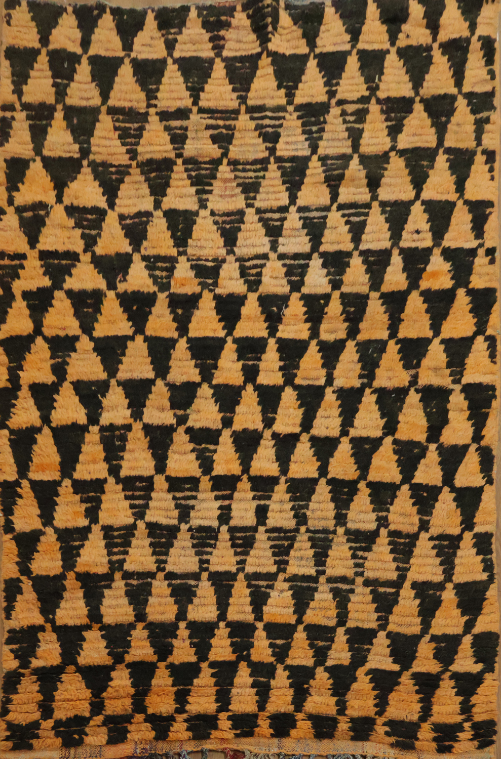 Antique Tribal Moroccan Oriental Area Rug 4x6