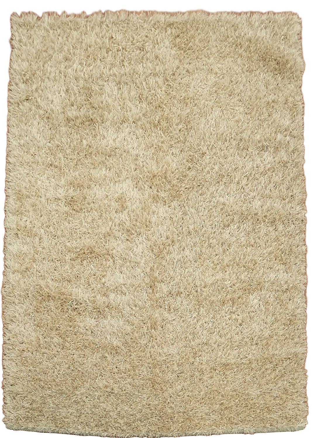 Soft Ivory Shaggy Rug for a Cozy Living Room Ambiance 5'x8'