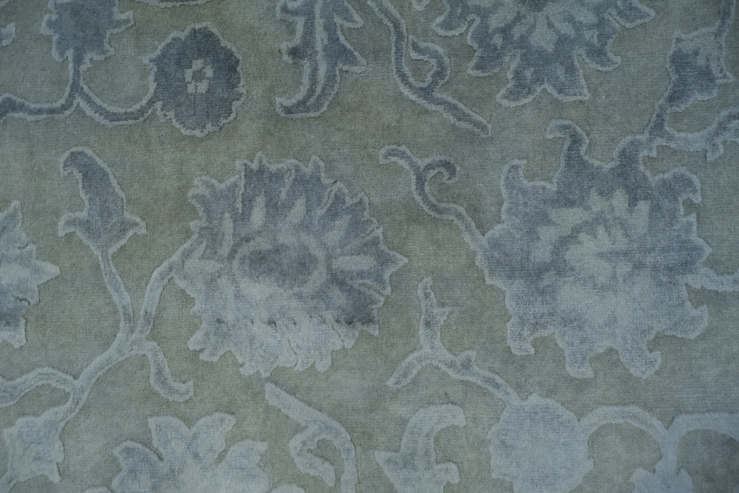 Vegetable Dye Carved Chobi Oriental Area Rug 4x6