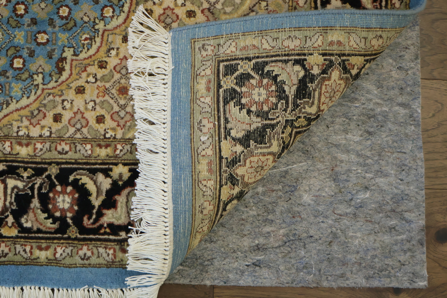 Vegetable Dye Geometric Tabriz Mahi Oriental Wool Rug 4x6