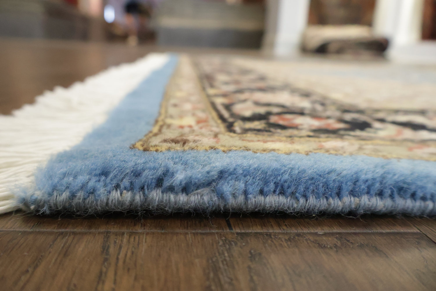 Vegetable Dye Geometric Tabriz Mahi Oriental Wool Rug 4x6