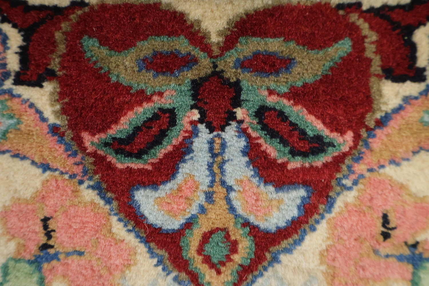 Vegetable Dye Geometric Tabriz Oriental Wool Rug 4x6