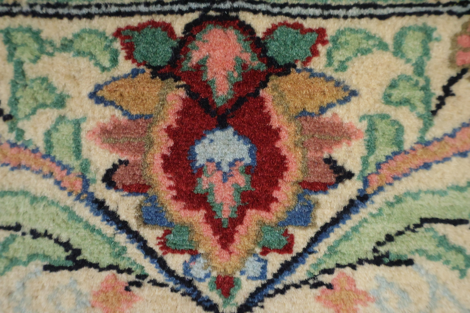 Vegetable Dye Geometric Tabriz Oriental Wool Rug 4x6