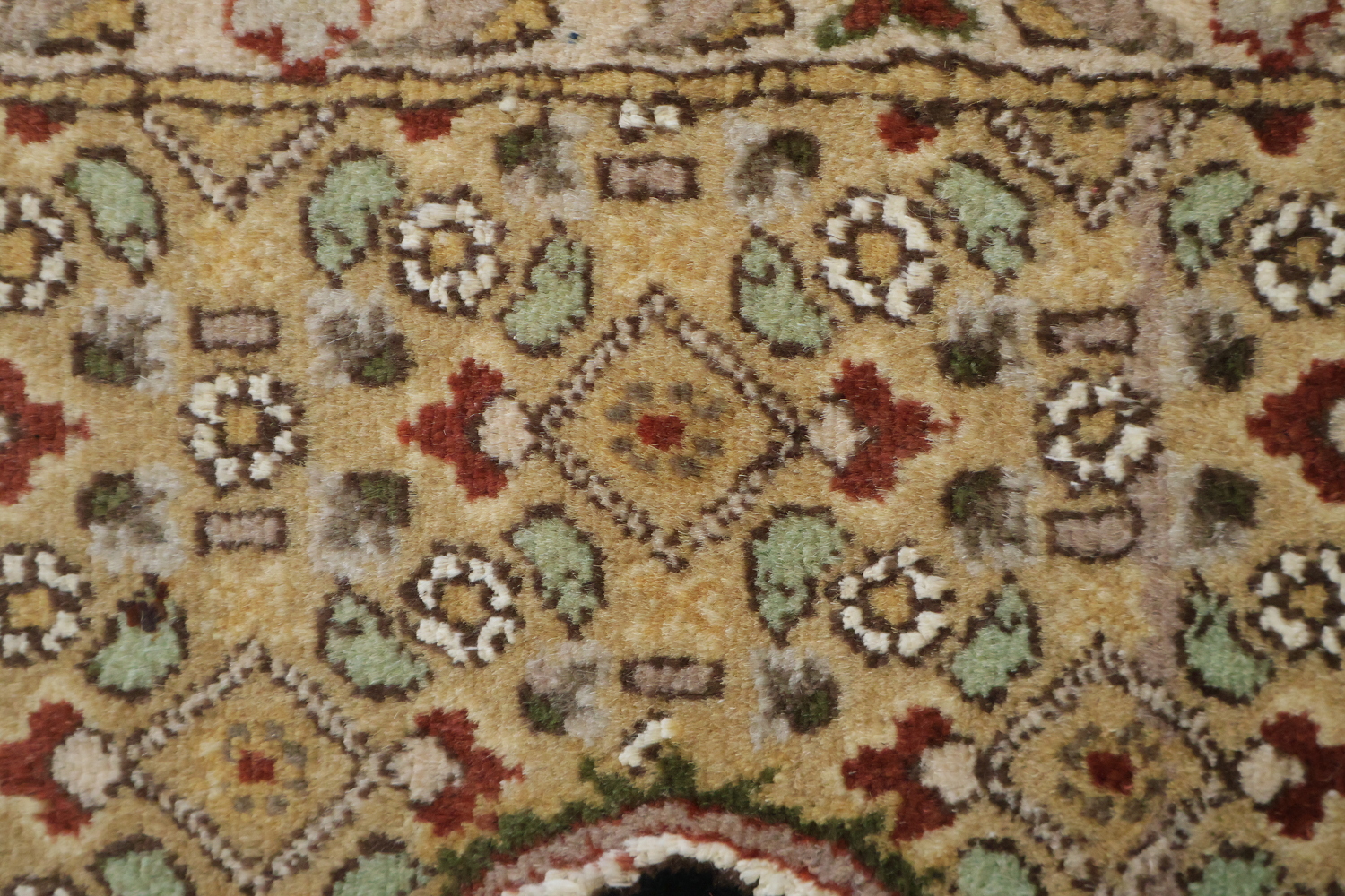 Vegetable Dye Geometric Tabriz Mahi Oriental Area Rug 4x6