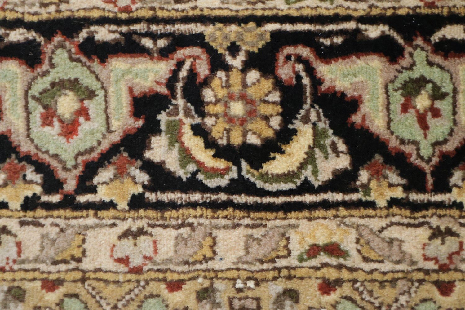 Vegetable Dye Geometric Tabriz Mahi Oriental Area Rug 4x6