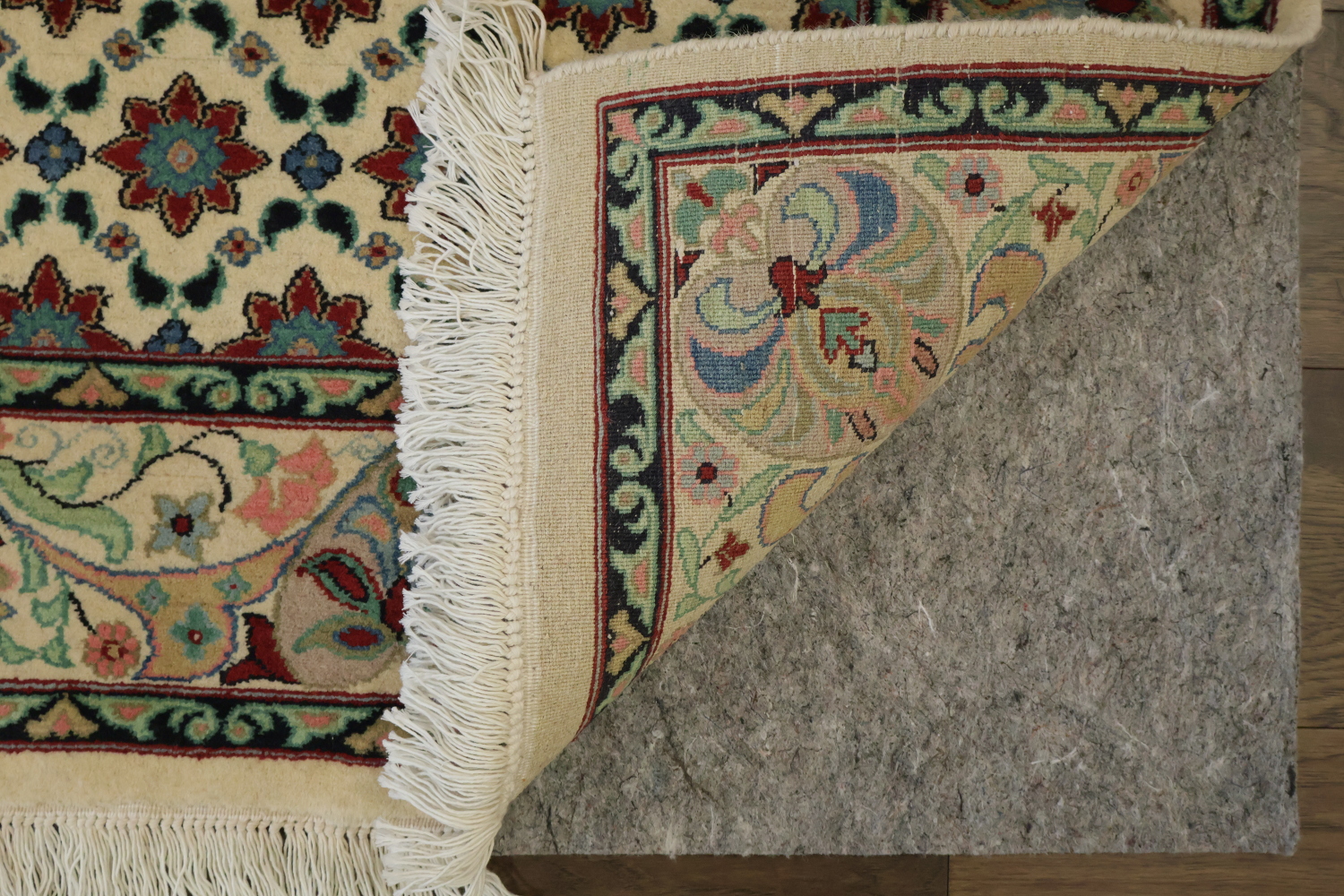 Vegetable Dye Geometric Tabriz Oriental Wool Rug 4x6