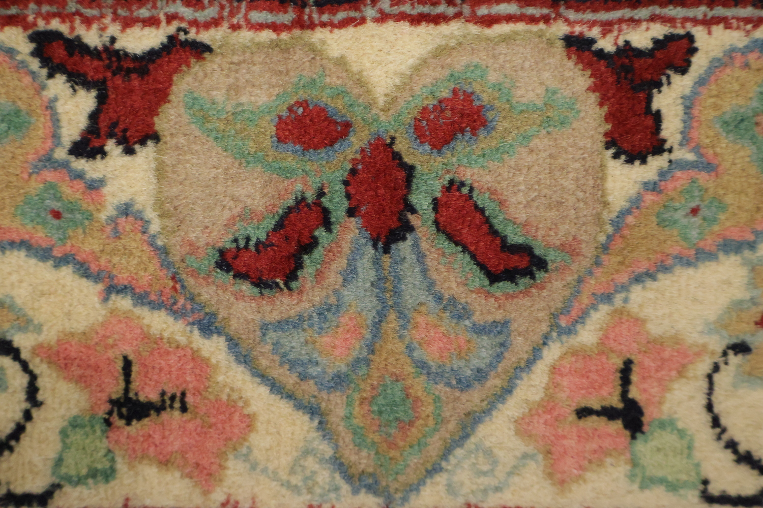 Vegetable Dye Geometric Tabriz Oriental Wool Rug 4x6