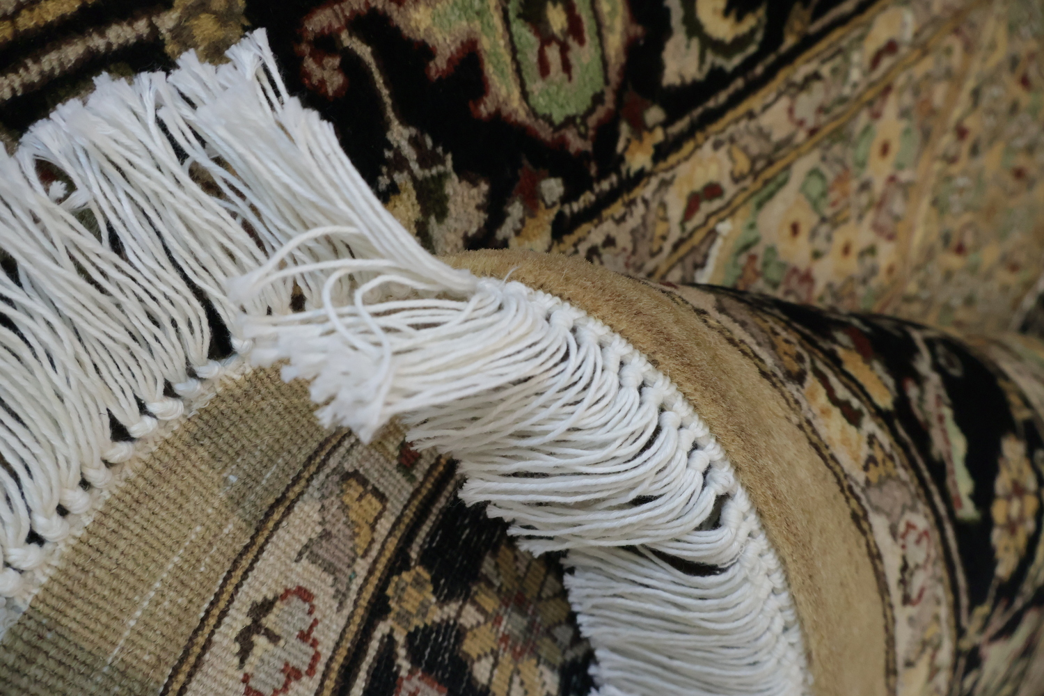 Vegetable Dye Geometric Tabriz Mahi Oriental Wool Rug 4x6