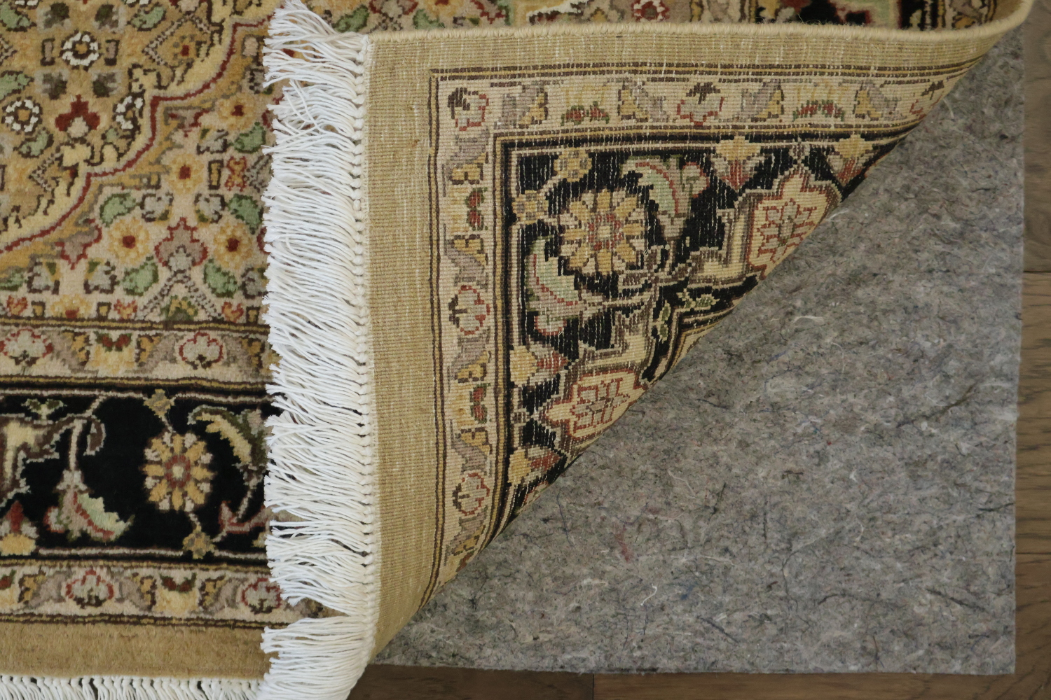 Vegetable Dye Geometric Tabriz Mahi Oriental Wool Rug 4x6